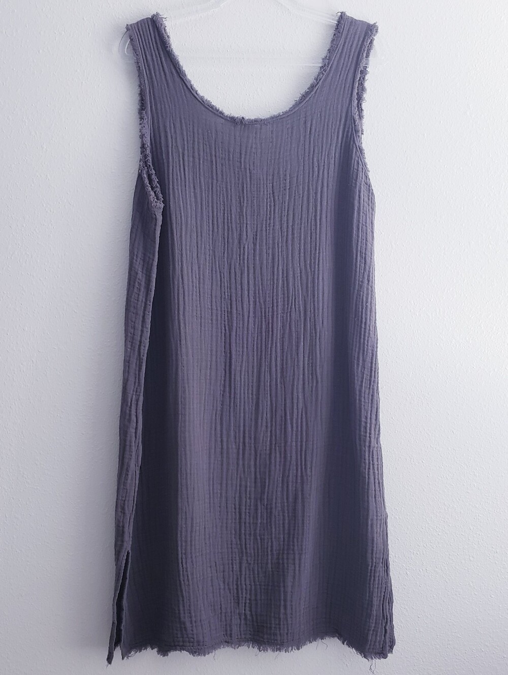 It Is Well Waffle Knit Sleeveless V-Neckline Mini Bohemian Dress - Picture 6 of 9